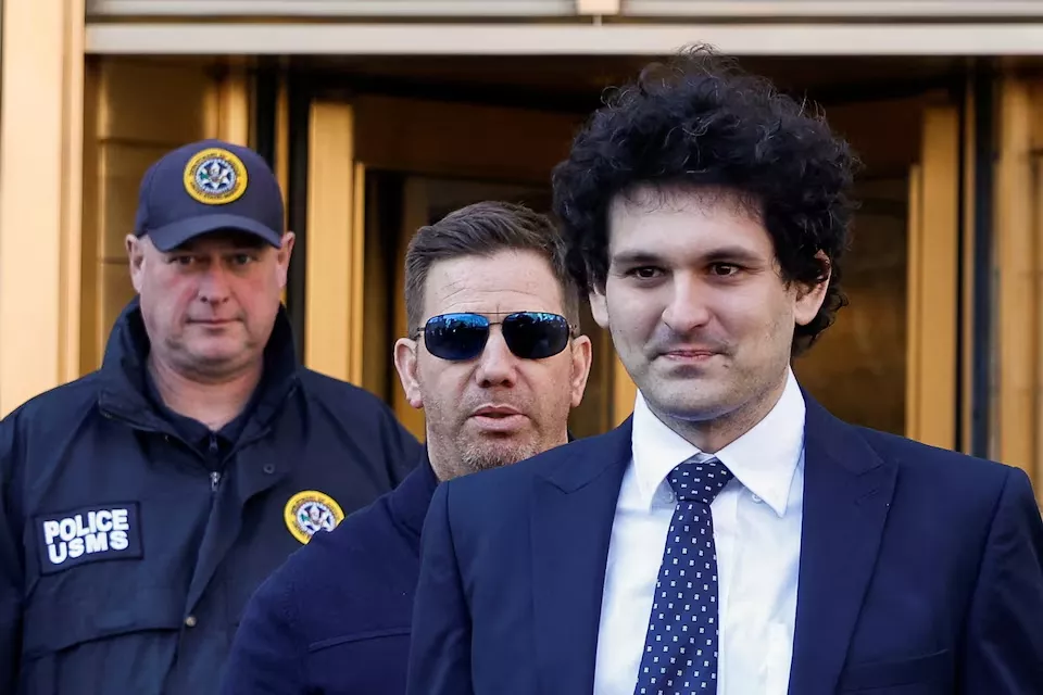 former ftx chief executive sam bankman fried who faces fraud charges over the collapse of the bankrupt cryptocurrency exchange leaves the manhattan federal court in new york city us march 30 2023 photo reuters