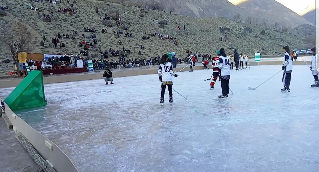 Photo of In a first, girls' ice hockey tournament held in Chitral