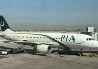 view of a pakistan international airlines pia passenger plane taken through a glass panel at islamabad international airport pakistan october 3 2023 photo reuters file