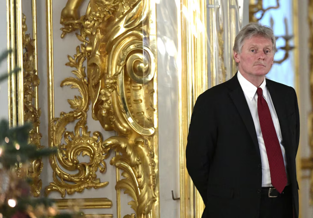 kremlin spokesman dmitry peskov looks on during a visit of cis heads of state to the catherine palace at the tsarskoye selo state museum and reserve in saint petersburg russia december 26 2023 photo reuters file