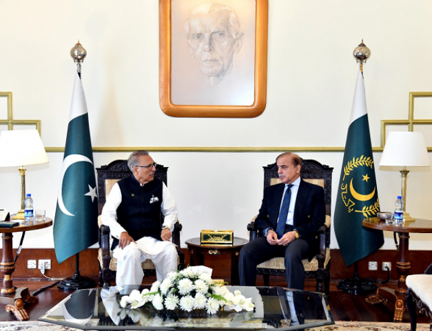 alvi shehbaz discuss audio leaks economic situation