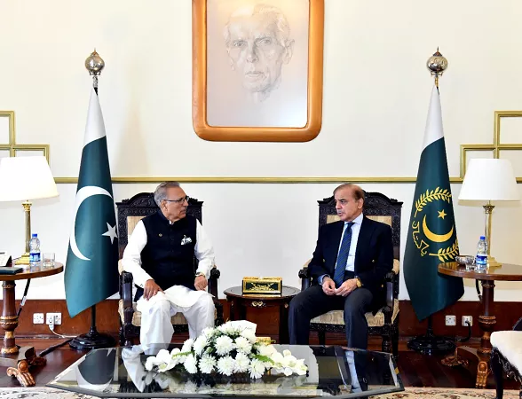 alvi shehbaz discuss audio leaks economic situation