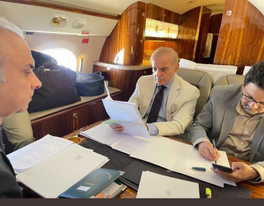 hot air pm discusses economic woes during flight