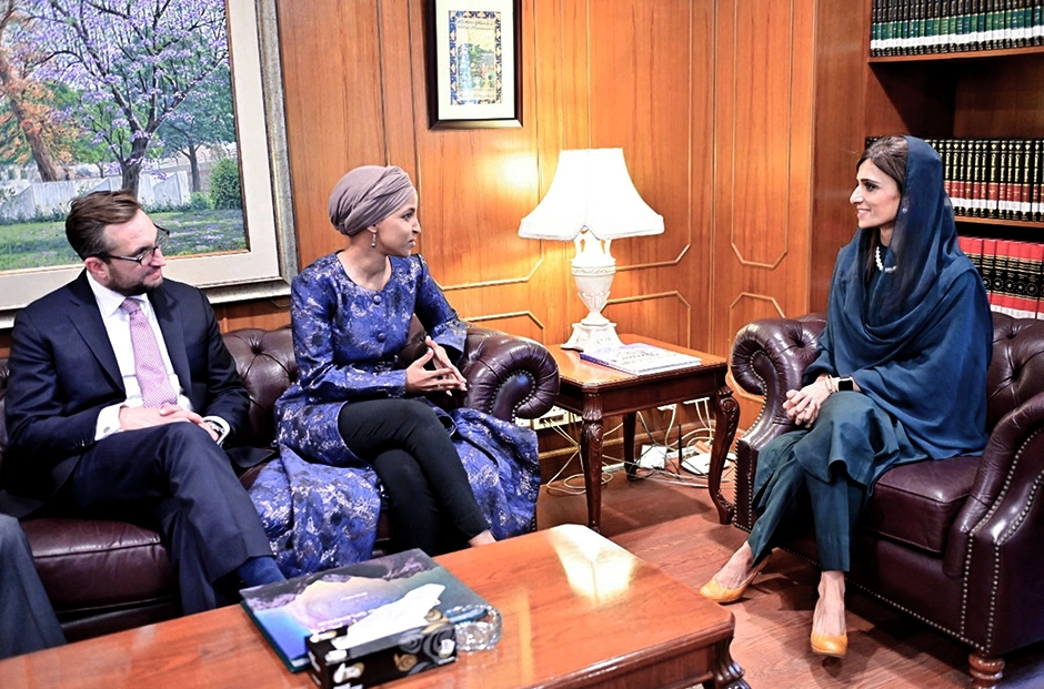 khar welcomed omar and her delegation to pakistan reuters