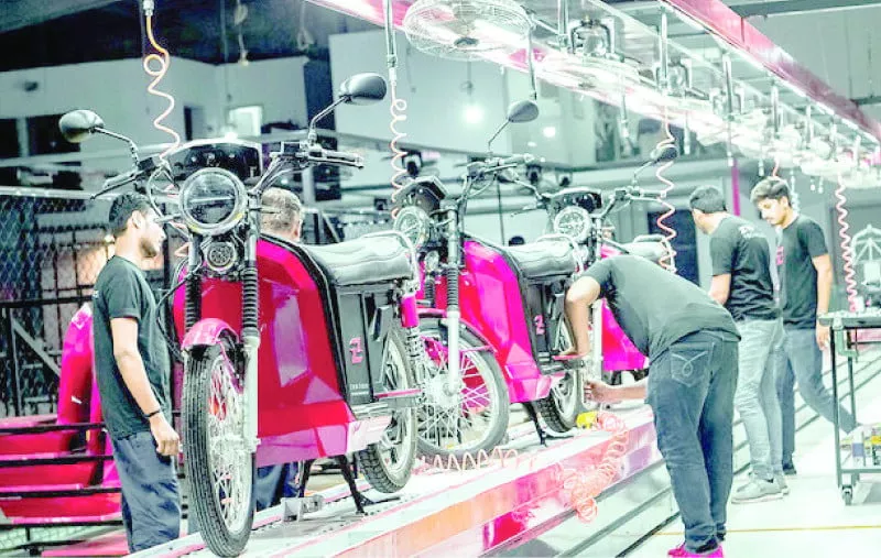 pakistani customers currently pay around rs240 000 for gasoline powered 125cc bikes which lack modern features and comfort given proper incentives customers are likely to opt for upgraded and futuristic nevs photo file