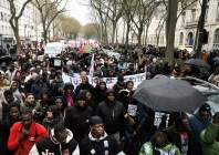 protesters demanded justice over the death in police custody of the mauritanian immigrant worker el hacen diarra photo afp