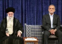 iran s supreme leader ayatollah ali khamenei and iran s new president masoud pezeshkian attend an endorsement ceremony in tehran iran july 28 2024 photo reuters