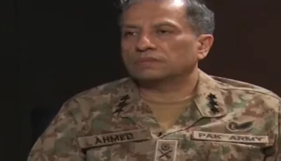 inter services public relations director general lieutenant general ahmed sharif chaudhry speaks in an interview on wednesday screengrab