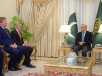 prime minister shehbaz sharif meets european commissioner for internal affairs and migration magnus brunner in islamabad on tuesday app