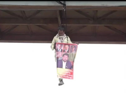 man rescued hanging from bridge with tessori poster