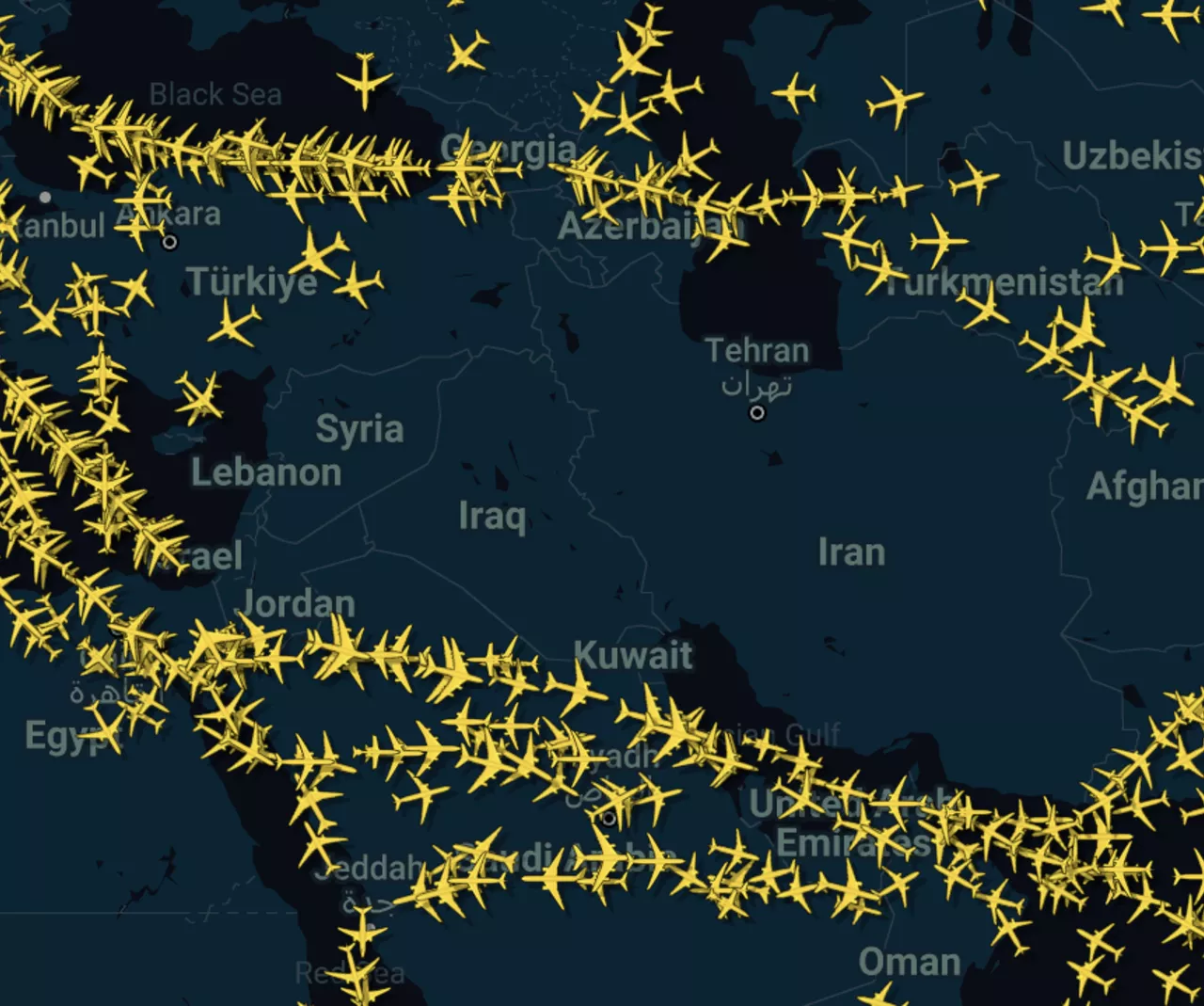 iran shuts airspace following israel attack iran shuts airspace following israel attack