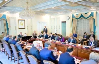 prime minister shehbaz sharif chairs a meeting on wednesday to review progress on application of ai and digitisation of economy in governance and ongoing collaboration with alibaba group in islamabad pmo x