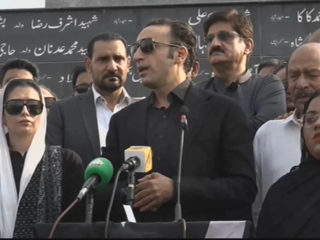 ppp chairman bilawal bhutto zardari speaks to the media in karachi on sunday screengrab ppp x ppp chairman bilawal bhutto zardari speaks to the media in karachi on sunday screengrab ppp x