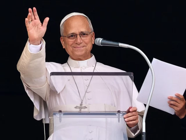 pope leo appears at a window of the apostolic palace in his first public event since cancer surgery at the vatican october 18 2026 reuters pope leo appears at a window of the apostolic palace in his first public event since cancer surgery at the vatican october 18 2026 reuters