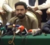 pti leaders hold a press conference at the chief minister s house peshawar regarding the 27 september long march screengrab