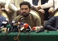 pti leaders hold a press conference at the chief minister s house peshawar regarding the 27 september long march screengrab