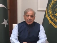 prime minister shehbaz sharif speaks in a video address screengrab