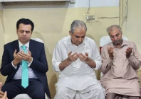 interior minister mohsin naqvi and minister of state for interior talal chaudhry on wednesday visit the residence of late student laiba ejaz in g 10 islamabad to offer condolences to her family app