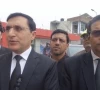 pti chairman barrister gohar khan speaks to the media outside adiala jail after being denied permission for a meeting with imran khan on tuesday pti x