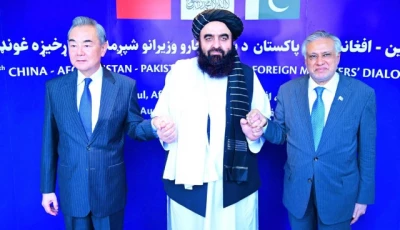 foreign ministers of pakistan china and afghanistan during sixth trilateral foreign ministers dialogue held on august 20 in kabul photo x com foreignofficepk