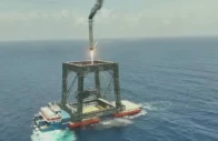 the spectacular landing conducted on friday over the south china sea saw the long march 10b lift off from the hainan commercial space launch site at 12 15pm beijing time photo s creen grab cctv