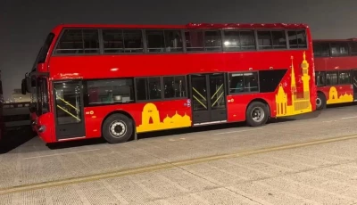 double decker buses arrive at karachi port set to hit roads soon sharjeel memon