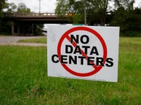 a view of a no data center traffic sign in ann arbor michigan usjune 24 2026 reuters