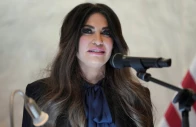 us ambassador to greece kimberly guilfoyle speak during a dedication ceremony at the chancery of the us embassy wednesday oct 7 2026 in athens greece reuters
