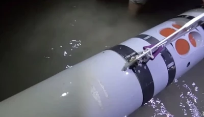 picture showing a second us underwater drone seized in the strait of hormuz by irgc on sunday screengrab russia today x picture showing a second us underwater drone seized in the strait of hormuz by irgc on sunday screengrab russia today x