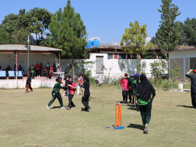 first ever women s cricket match held in the kabal tehsil on tuesday 3rd october 2023 picture deputy commissioner swat dr qasim ali khan s x handle
