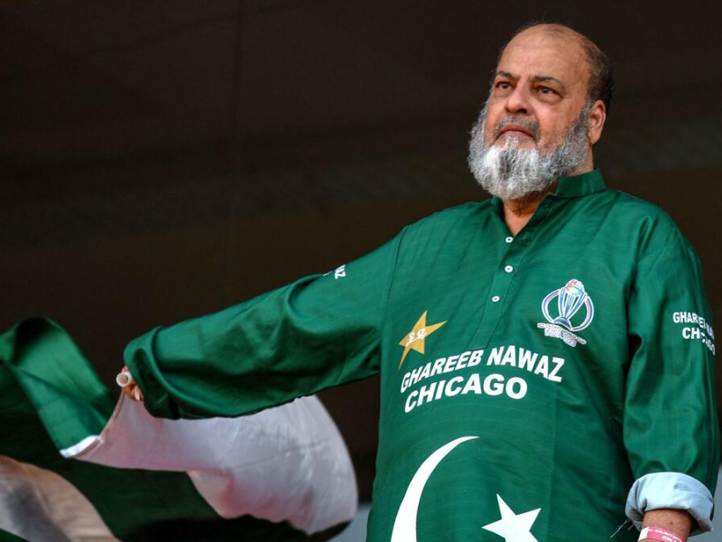 pakistan fan chacha mohammad basheer at the game in hyderabad on friday photo afp