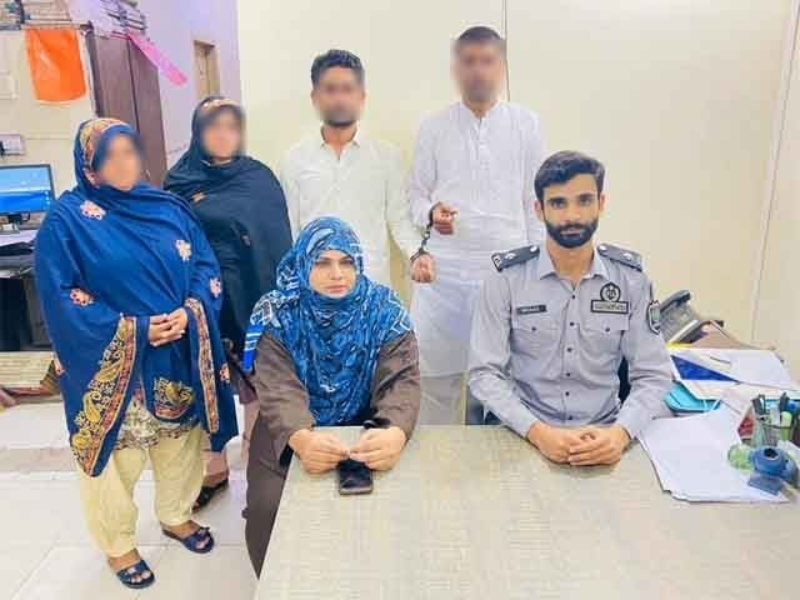 two men and as many women allegedly leaving for saudi arabia to beg were offloaded by fia immigration officers at lahore airport photo express