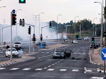 in pictures scenes of war and chaos amid israel palestine blitz