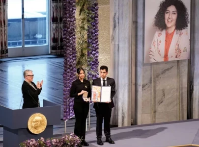 nobel peace prize winner says iranian people will prevail against rulers