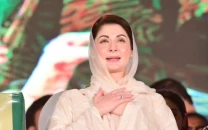 pml n vice president maryam nawaz arrives in lahore s public gathering organised on sunday 8 october 2023 to mobilize the party supporters to prepare for nawaz s homecoming on 21 october photo pml n digital s x handle