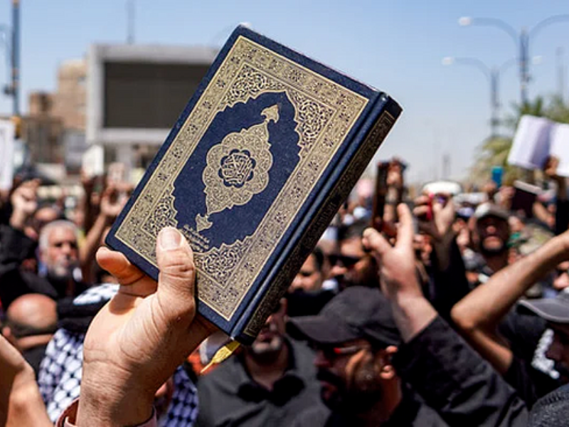 muslim communities across the world condemned the incidents of desecration of the holy quran in sweden and denmark photo afp