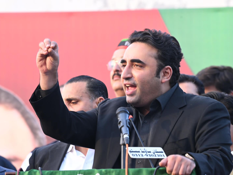 ppp chairman bilawal bhutto zardari addresses workers convention in mardan on november 17 2023 photo ppp media cell