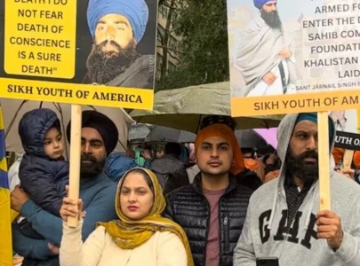 sikhs protest at un headquarters against india over khalistan leader s murder
