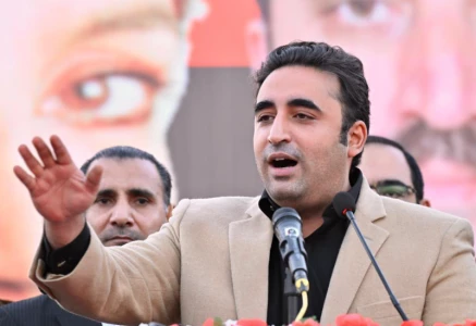 ppp chairman bilawal bhutto zardari addresses to party s convention in nowshera k p on monday 20 november 2023 photo ppp media s x handle
