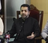 balochistan home and tribal affairs minister mir ziaullah langau addresses a press conference in quetta on tuesday screengrab nazrban balochistan news x