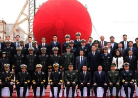 pakistan navy launches second hangor class submarine in china