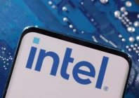 a smartphone with an intel logo displayed is placed on a computer motherboard in this illustration source reuters
