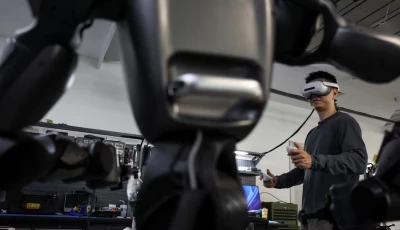 an engineer wearing vr goggles uses a controller to operate a spirit ai s moz1 robot at a testing area in the company s headquarters in beijing china september 17 2026 photo reuters an engineer wearing vr goggles uses a controller to operate a spirit ai s moz1 robot at a testing area in the company s headquarters in beijing china september 17 2026 photo reuters