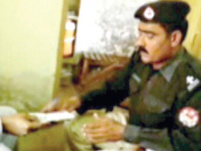 police official caught on tape taking bribe police official caught on tape taking bribe