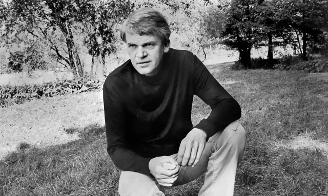 a photograph of writer milan kundera in prague 1973 photo afp file a photograph of writer milan kundera in prague 1973 photo afp file