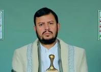 leader of yemen s ansarullah movement abdul malik al houthi delivers a speech press tv