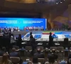 representatives of more than 10 countries leave the gathering hall on thursday as israel s president begins his speech at an asian security summit in azerbaijan s capital baku screengrab clash report x