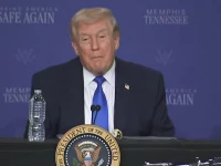 us president donald trump talking to audience in memphis on march 23 2026 at the event on dhs funding event photo screen grab