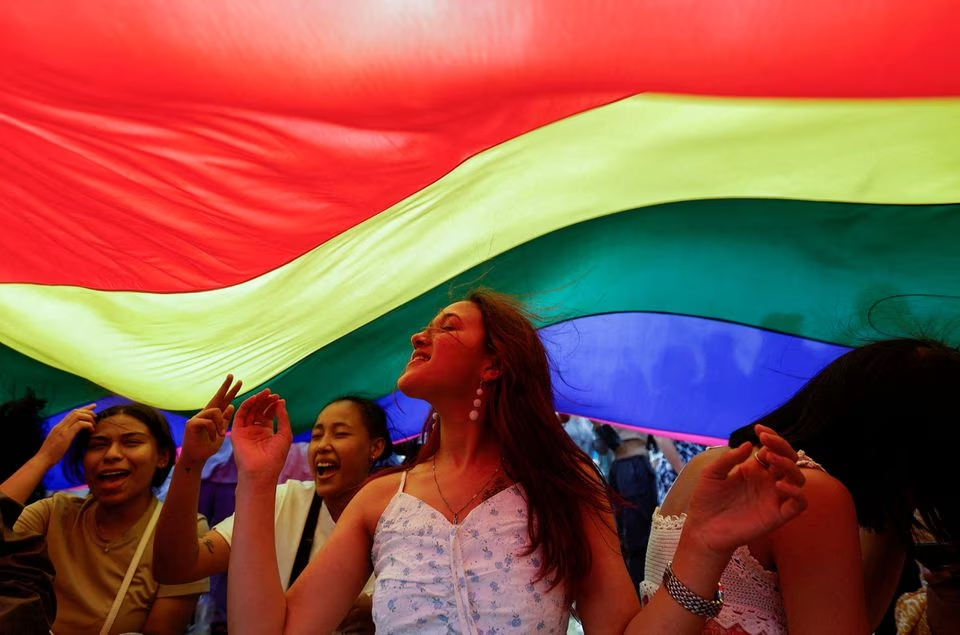 participants take part in an annual lgbtq pride parade in kathmandu nepal june 10 2023 reuters photo