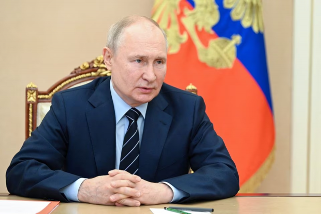 russian president vladimir putin chairs a meeting with members of the security council via video link in moscow russia july 14 2023 photo reuters russian president vladimir putin chairs a meeting with members of the security council via video link in moscow russia july 14 2023 photo reuters